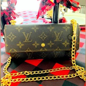 Louis Vuitton vintage 1989 monogram long wallet code 8903AN - Authentic.